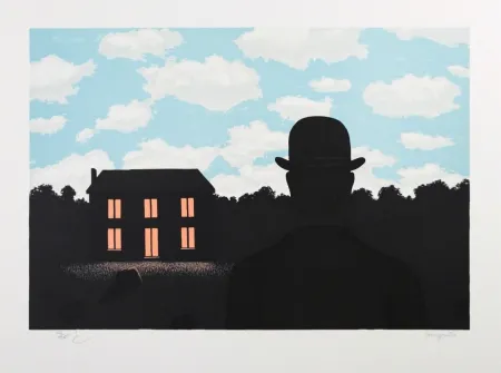 石版画 Magritte - L'Empire des Lumières