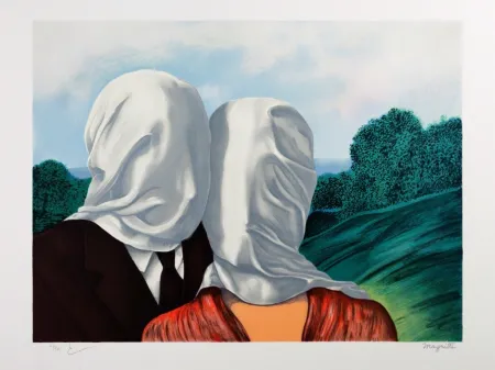 石版画 Magritte - Les Amants