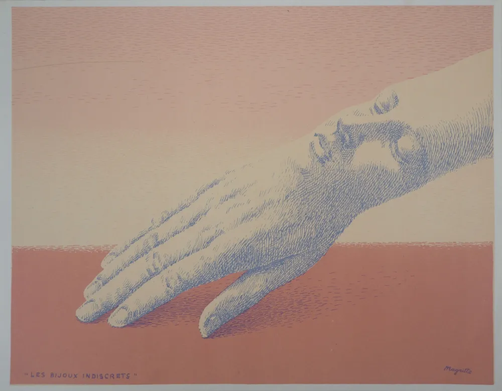石版画 Magritte - Les bijoux indiscrets