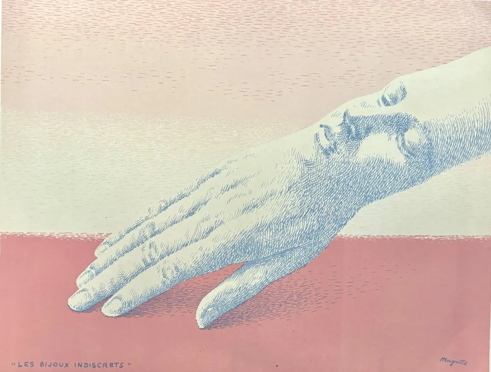 石版画 Magritte - Les bijoux indiscrets 