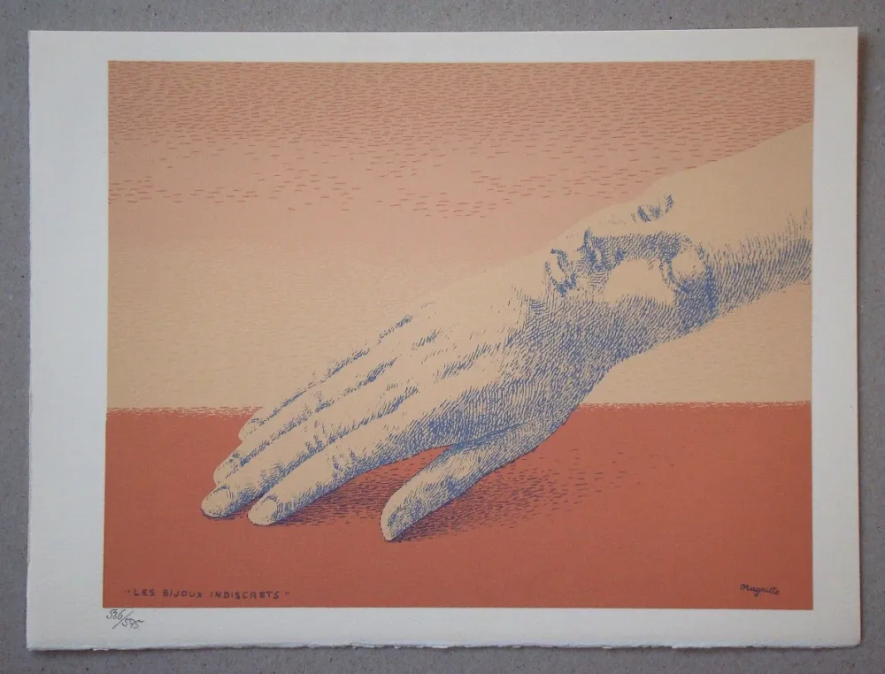 石版画 Magritte - Les bijoux indiscrets, 1963