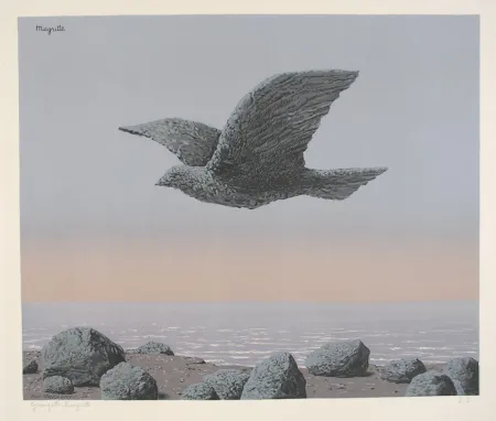 石版画 Magritte - L'Idole - Rock Bird