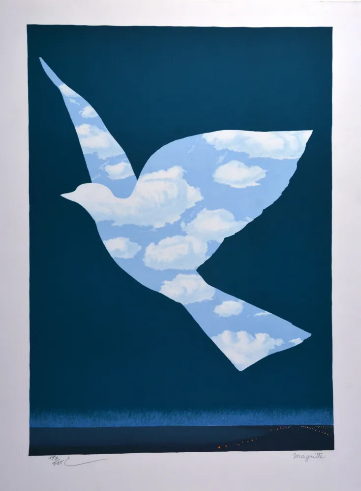 石版画 Magritte - L'Oiseau de ciel 