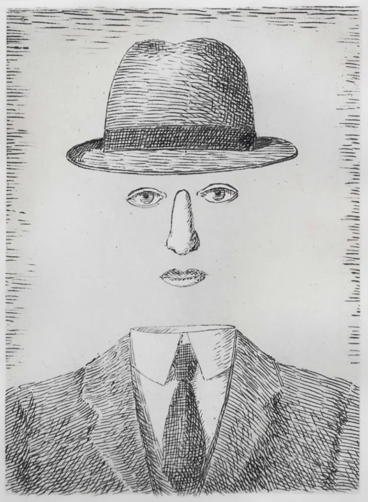 蚀刻版画 Magritte - Paysage de Baucis