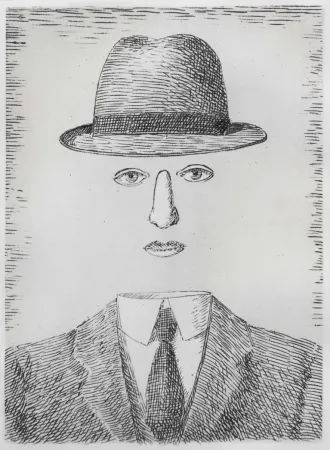 蚀刻版画 Magritte - Paysage de Baucis