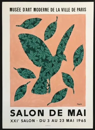 石版画 Magritte - Salon de Mai (Musee d'Art Moderne de la Ville de Paris)