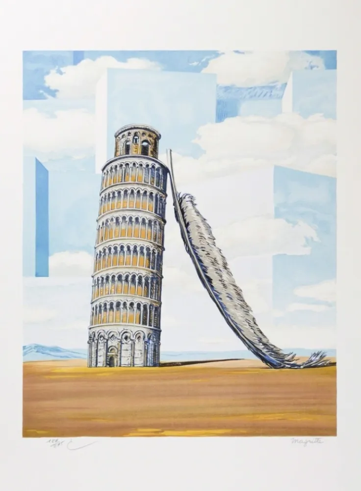 石版画 Magritte - Souvenir de Voyage