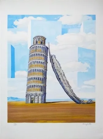 石版画 Magritte - Souvenir de voyage (Memory of a journey)