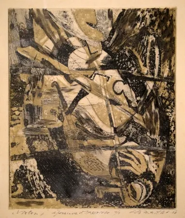 蚀刻版画 Maillet - Violon