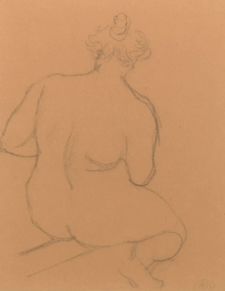 无技术 Maillol - Femme nue de dos, accroupie