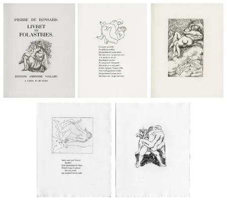 插图书 Maillol - Ronsard : LIVRET DE FOLASTRIES. 43 gravures originales (1939)