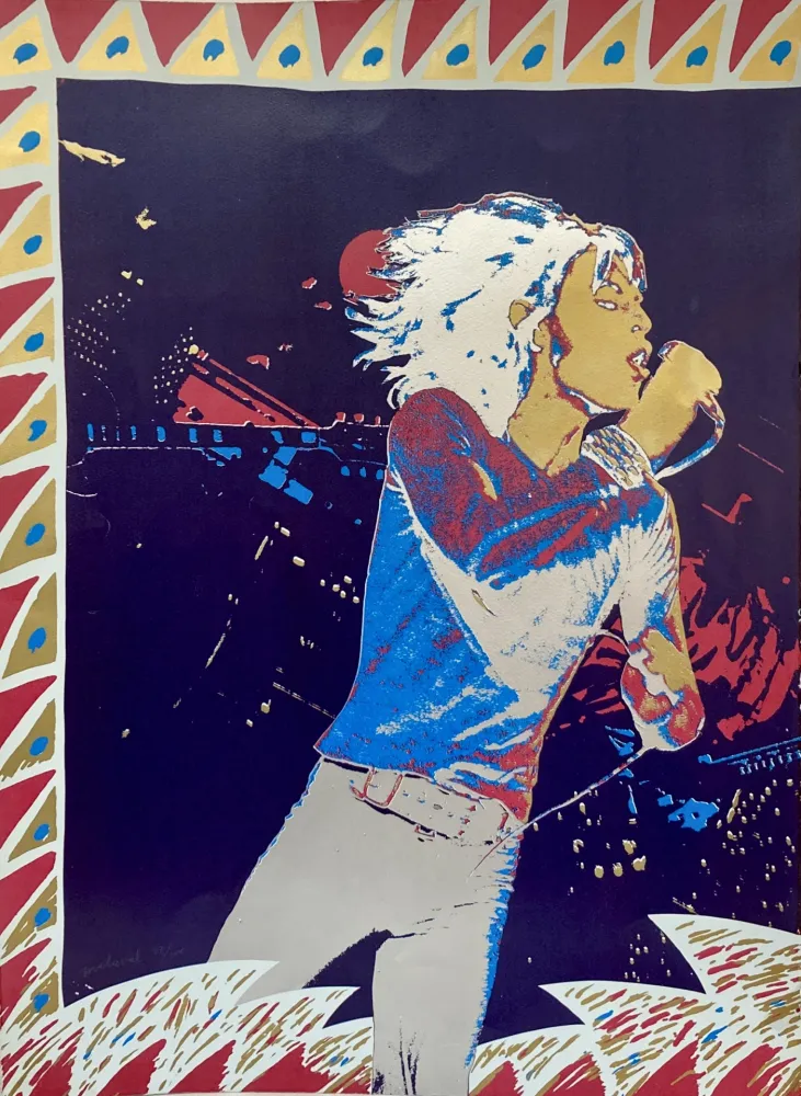 丝网印刷 Malaval - The Rolling Stones, 1974.