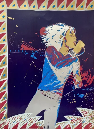 丝网印刷 Malaval - The Rolling Stones, 1974.