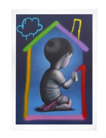 石版画 Malland - Seth - Dans ma maison