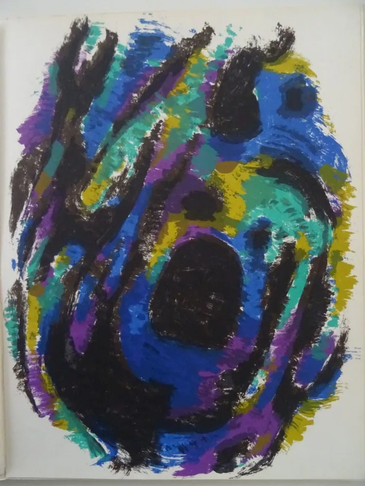 石版画 Manessier - Composition