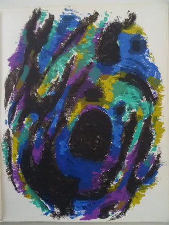 石版画 Manessier - Composition