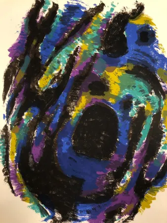 石版画 Manessier - Composition, 