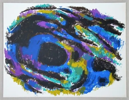 石版画 Manessier - Composition 1960