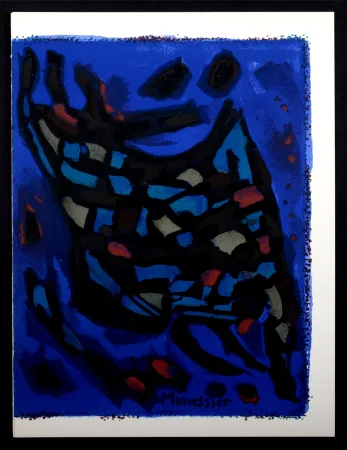 石版画 Manessier - Composition, 1964.