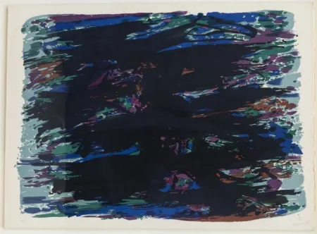 石版画 Manessier - Composition abstraite