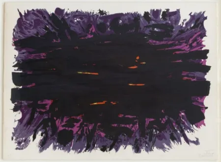 石版画 Manessier - Composition abstraite 