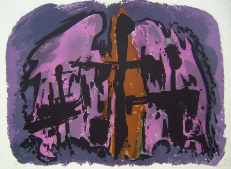 石版画 Manessier - Composition XI