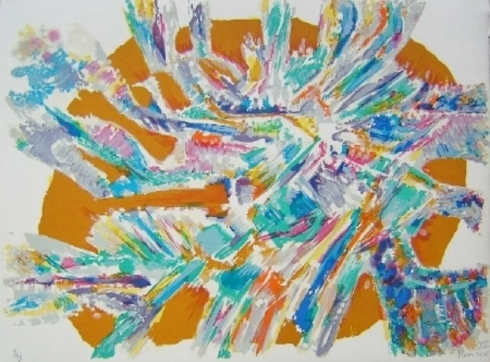 石版画 Manessier - Composition XV