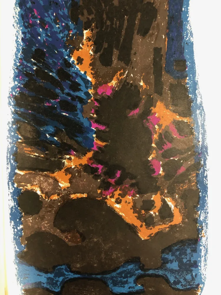 石版画 Manessier - Croquis