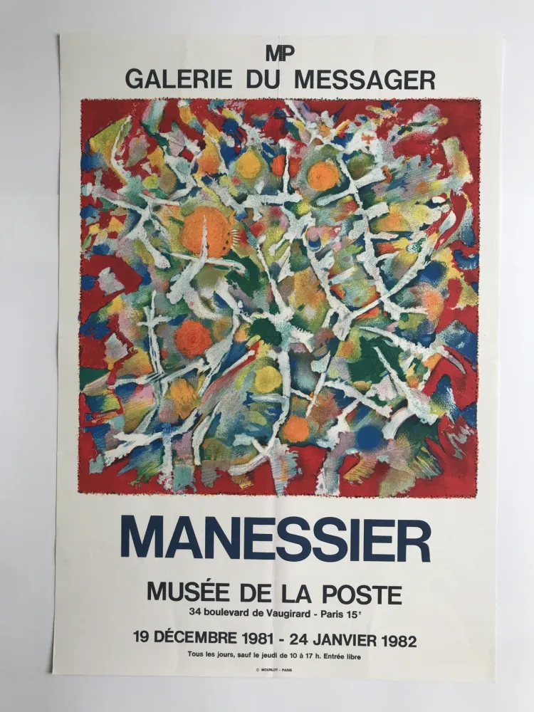 海报 Manessier - Galerie du Messager / Musée de la Poste