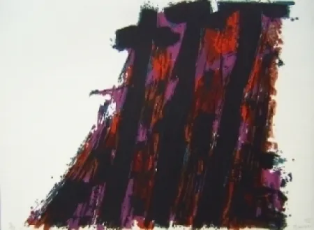 石版画 Manessier - Le crucifiement suite de paques