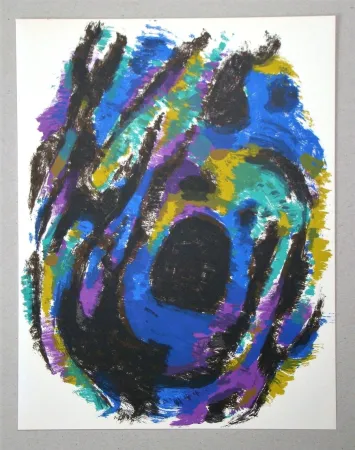 石版画 Manessier - Le Nid