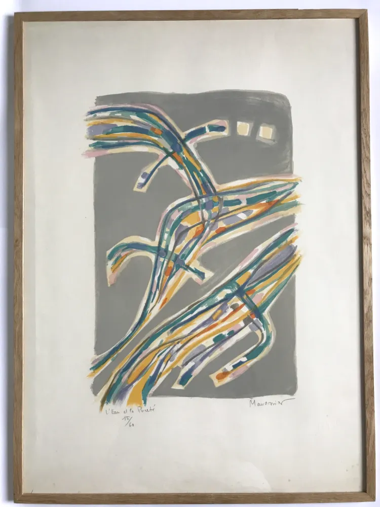 石版画 Manessier - L'Eau et la pureté