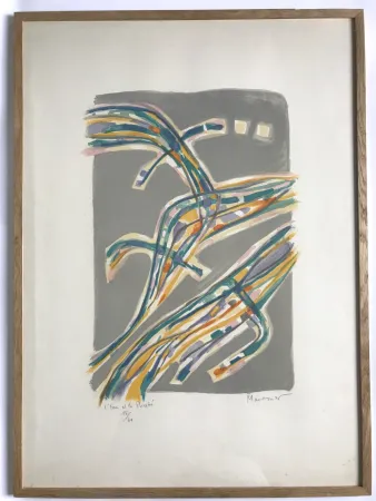 石版画 Manessier - L'Eau et la pureté