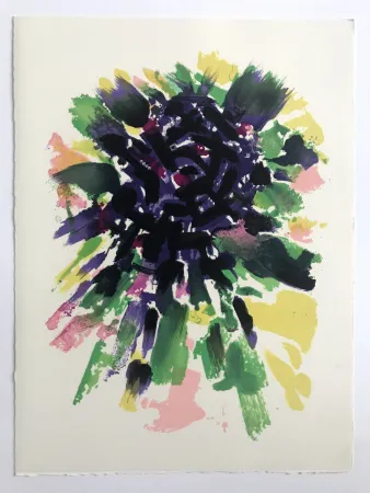 石版画 Manessier - L'enfant dans la cité des ombres VII : Le Labyrinthe II