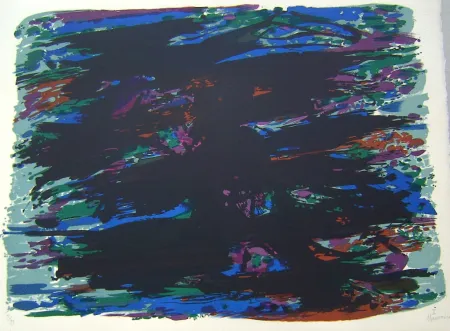 石版画 Manessier - Suite de Paques 1, Le Jardin des Oliviers