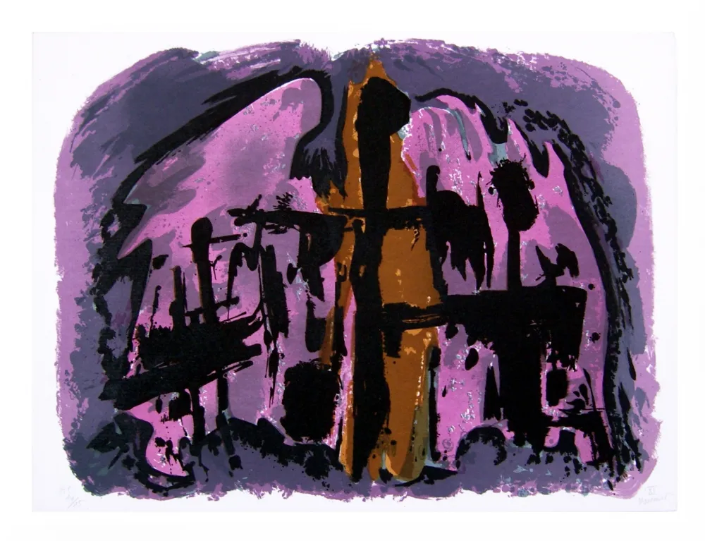 石版画 Manessier - Suite de Pâques