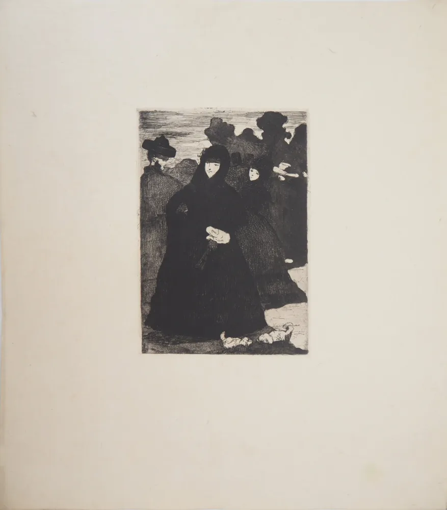 版画 Manet - Au Prado