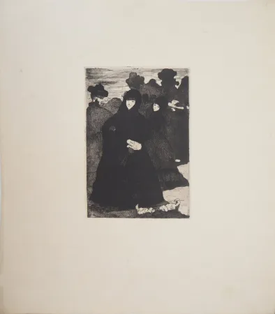 版画 Manet - Au Prado