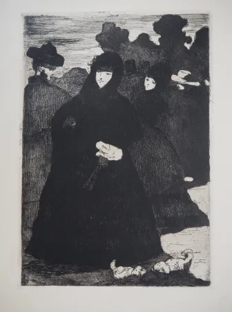 版画 Manet - Au Prado