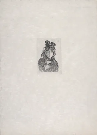 蚀刻版画 Manet - Berthe Morisot, 1872