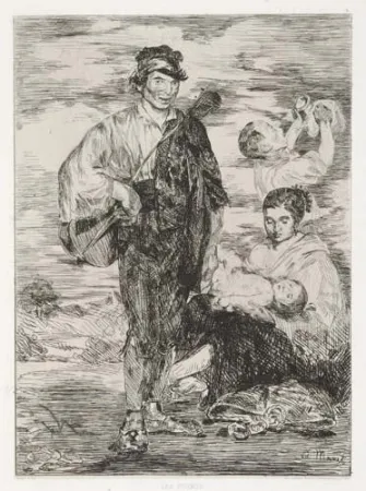 版画 Manet - Les gitanos, in 