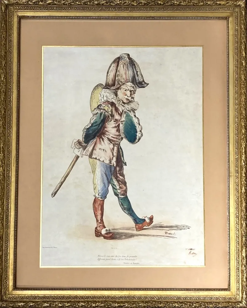 石版画 Manet - Polichinelle, 1874. Signée