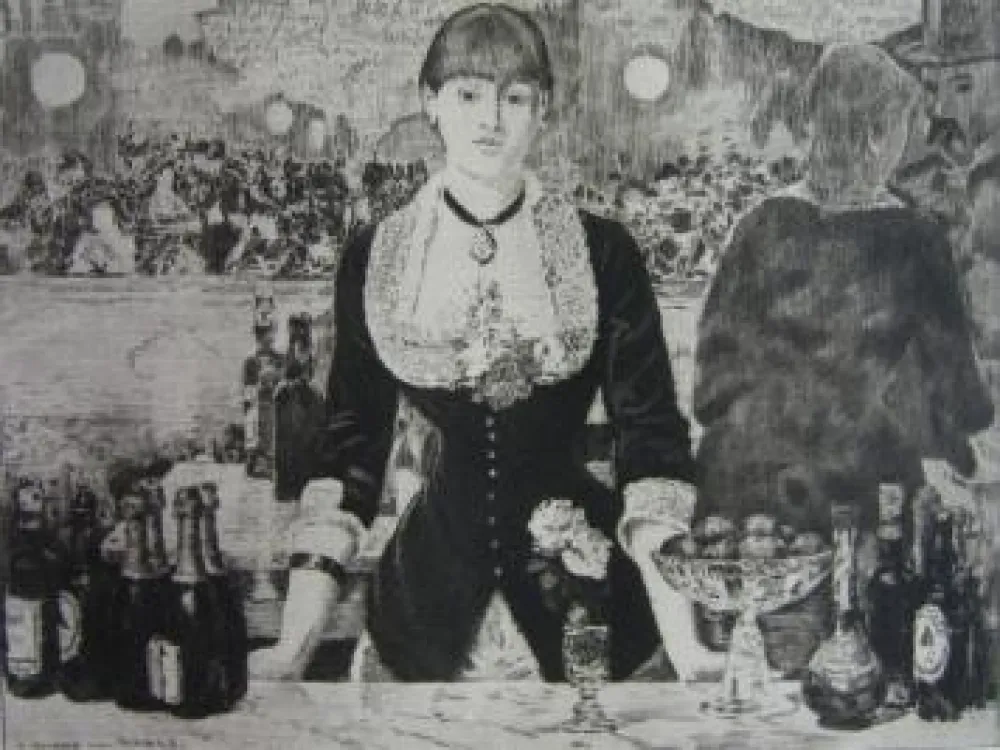 版画 Manet - Un bar aux Folies-Bergère