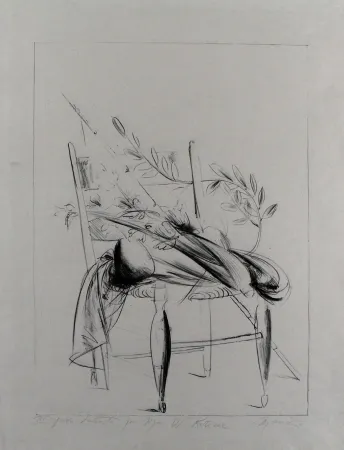 石版画 Manzu - Natura morta