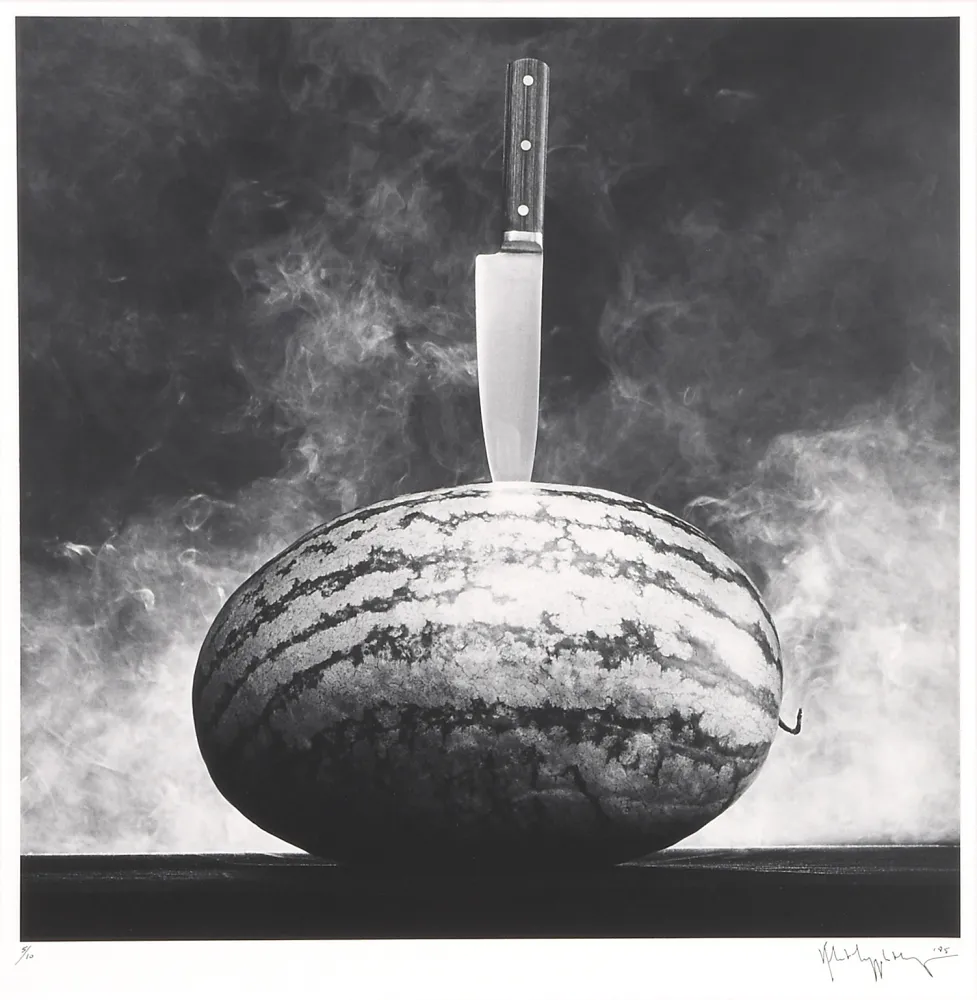 摄影 Mapplethorpe - Watermelon with Knife 