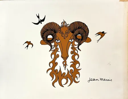 石版画 Marais  - Bélier, Astrologie et zodiaque