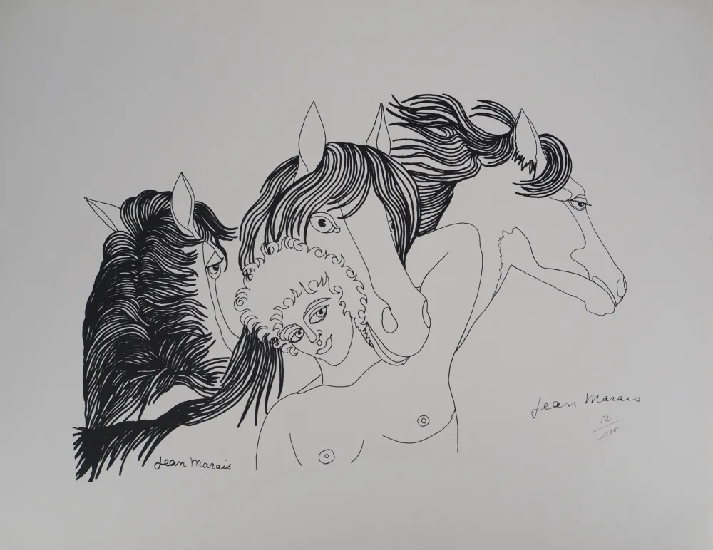 石版画 Marais  - L'ami des Chevaux