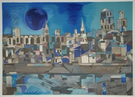 石版画 Marchand - La Provence