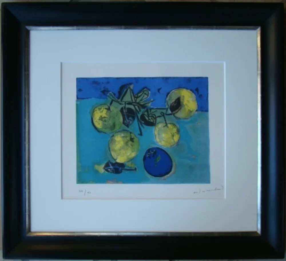 石版画 Marchand - Les pommes