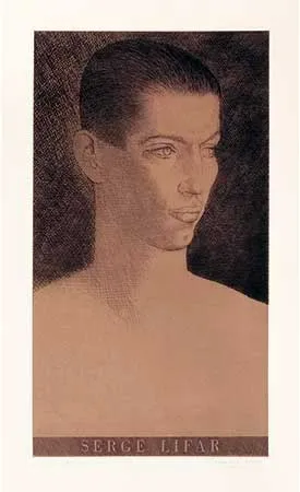版画 Marcoussis - Portrait de Serge Lifar